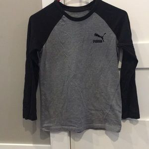 Kids puma long sleeve t shirt